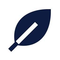 Leaf icon, Sharp Solid style