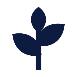 Leaves icon, Sharp Solid style