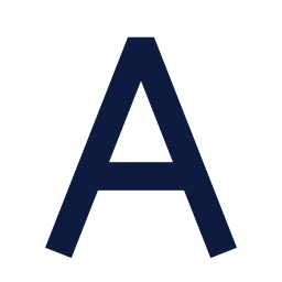 Letter a icon, Sharp Solid style