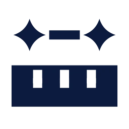 Light year icon, Sharp Solid style