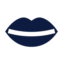 Lips icon, Sharp Solid style