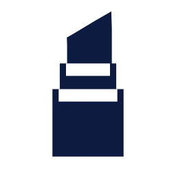 Lipstick icon, Sharp Solid style