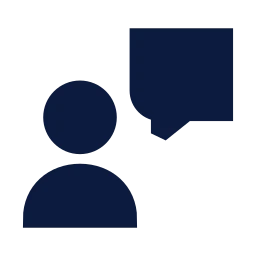 Live chat icon, Sharp Solid style