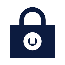 Lock combination icon, Sharp Solid style