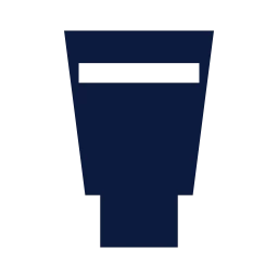 Lotion tube icon, Sharp Solid style