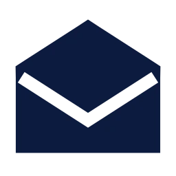 Mail open icon, Sharp Solid style