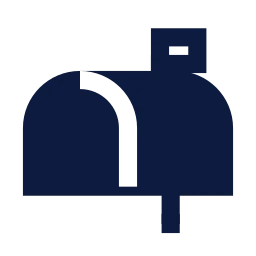 Mailbox icon, Sharp Solid style