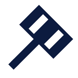 Mallet icon, Sharp Solid style