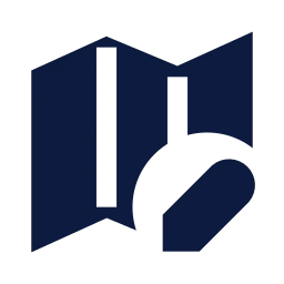 Map edit icon, Sharp Solid style