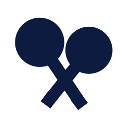 Maracas icon, Sharp Solid style