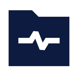 Medical folder icon, Sharp Solid style