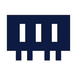 Memory ram icon, Sharp Solid style