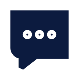 Message dots icon, Sharp Solid style