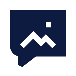Message image icon, Sharp Solid style
