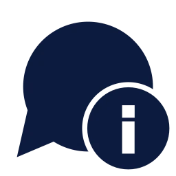 Message info icon, Sharp Solid style