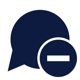 Message minus icon, Sharp Solid style