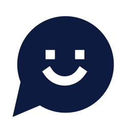 Message smile icon, Sharp Solid style