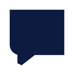 Message square icon, Sharp Solid style