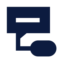 Message thread icon, Sharp Solid style
