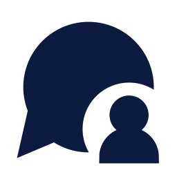 Message user icon, Sharp Solid style