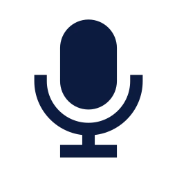 Mic icon, Sharp Solid style