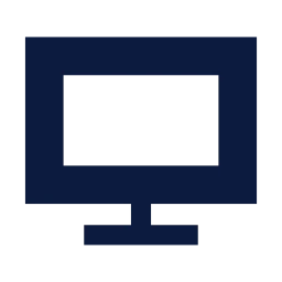 Monitor icon, Sharp Solid style