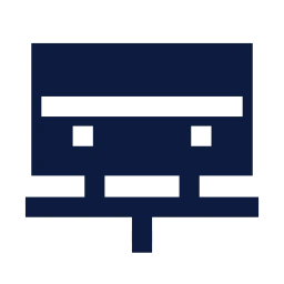 Monorail icon, Sharp Solid style