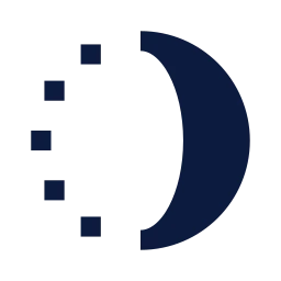 Moon crescent icon, Sharp Solid style