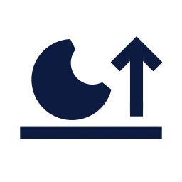 Moonrise icon, Sharp Solid style