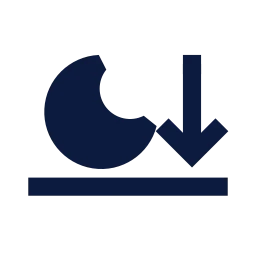 Moonset icon, Sharp Solid style