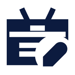 Name tag edit icon, Sharp Solid style