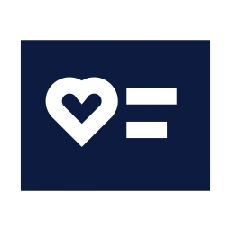 Organ donor card icon, Sharp Solid style