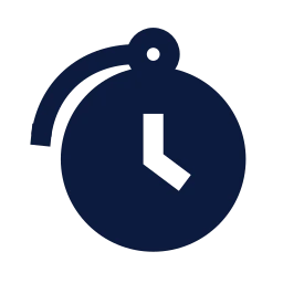 Pocket watch icon, Sharp Solid style
