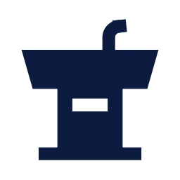 Podium speaker icon, Sharp Solid style