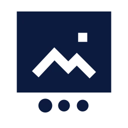Post carousel icon, Sharp Solid style