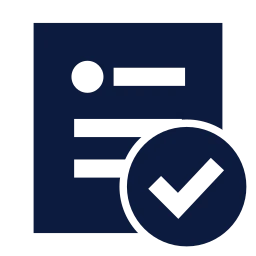 Post check icon, Sharp Solid style