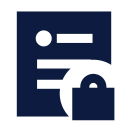Post lock icon, Sharp Solid style