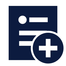 Post plus icon, Sharp Solid style