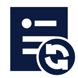 Post refresh icon, Sharp Solid style