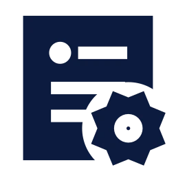 Post settings icon, Sharp Solid style