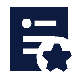 Post star icon, Sharp Solid style
