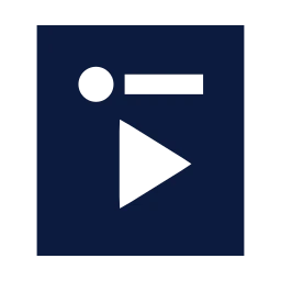 Post video icon, Sharp Solid style