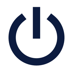 Power icon, Sharp Solid style