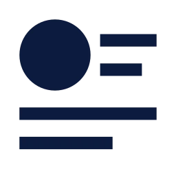 Profile bio icon, Sharp Solid style