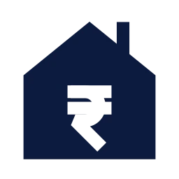 Property price icon, Sharp Solid style