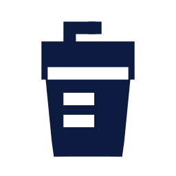 Protein shaker icon, Sharp Solid style