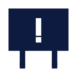Public notice icon, Sharp Solid style