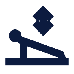 Push up icon, Sharp Solid style