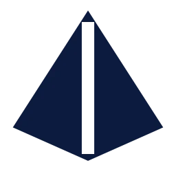 Pyramid 3d icon, Sharp Solid style
