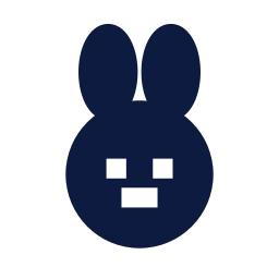 Rabbit icon, Sharp Solid style